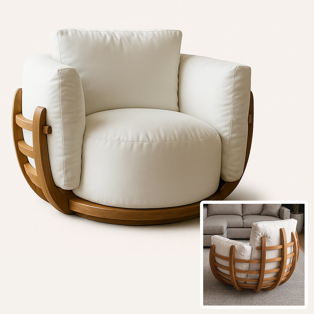 SOFA TIMME- (1 SEATER -ROUND)